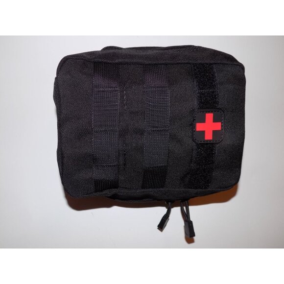 First Aid Pouch Empty Small, Tactical Molle EMT Pouch Compact (Black) - Picture 2 of 8